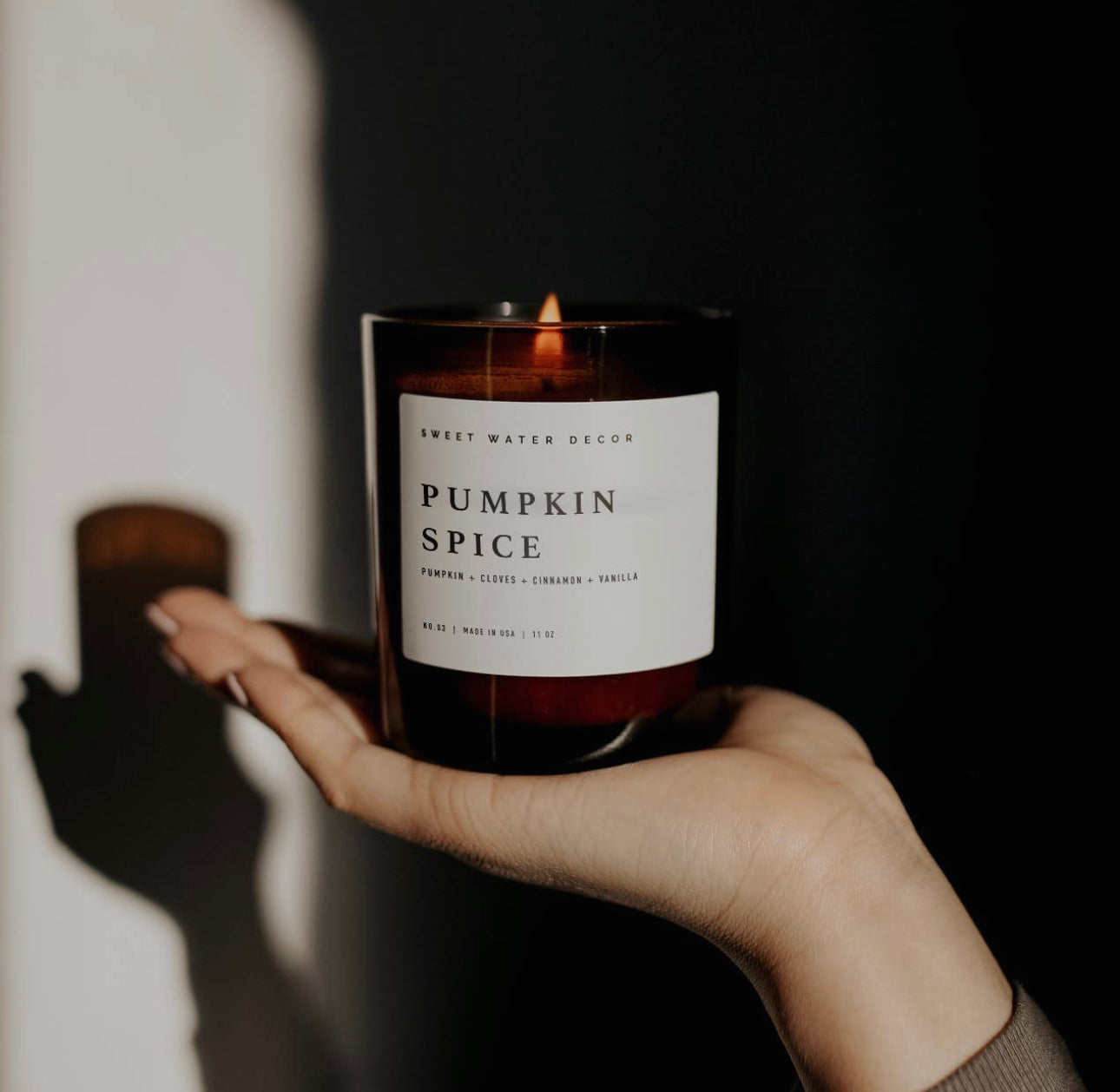 Pumpkin spice candle
