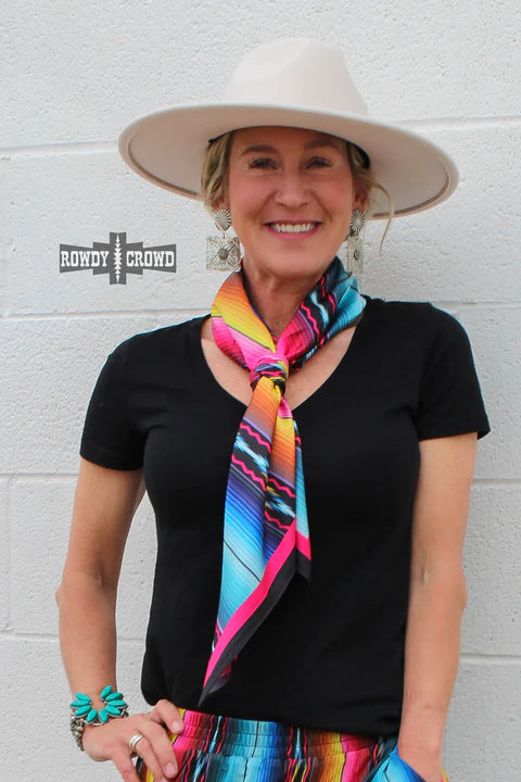 Neon Rainbow wild rag