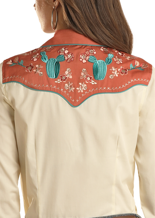 Curved Yoke Retro Cactus