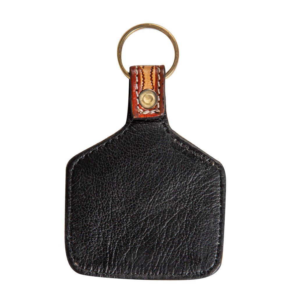 Rising sun cow tag key fob