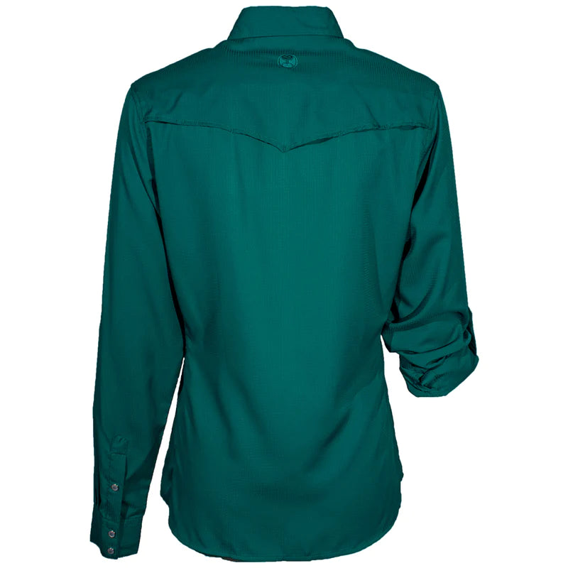 Sol Deep Lake ladies pearl snap