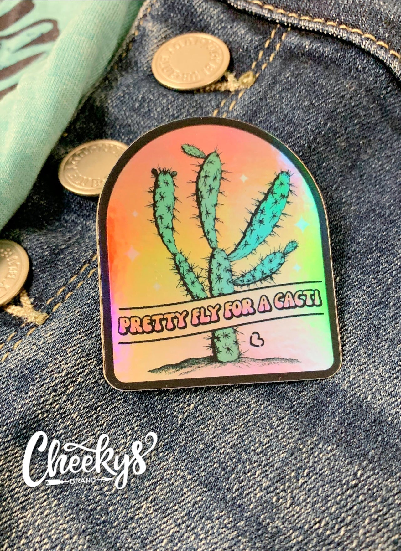 Pretty fly for a cacti Sticker