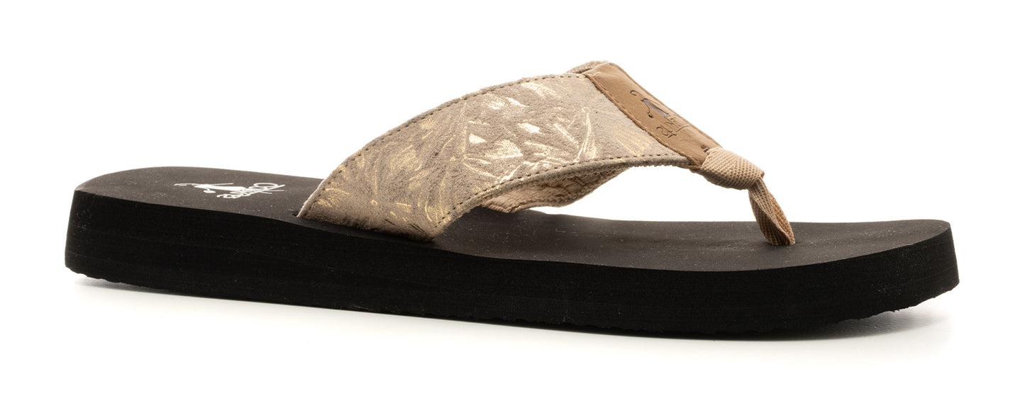 Throwing Shade sandal- Gold