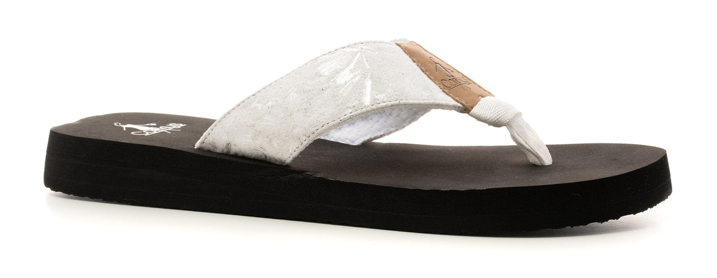 Throwing Shade sandal- White