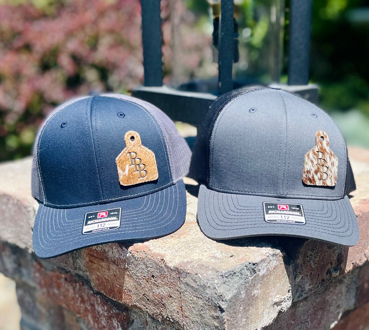 Cow tag patch hat grey