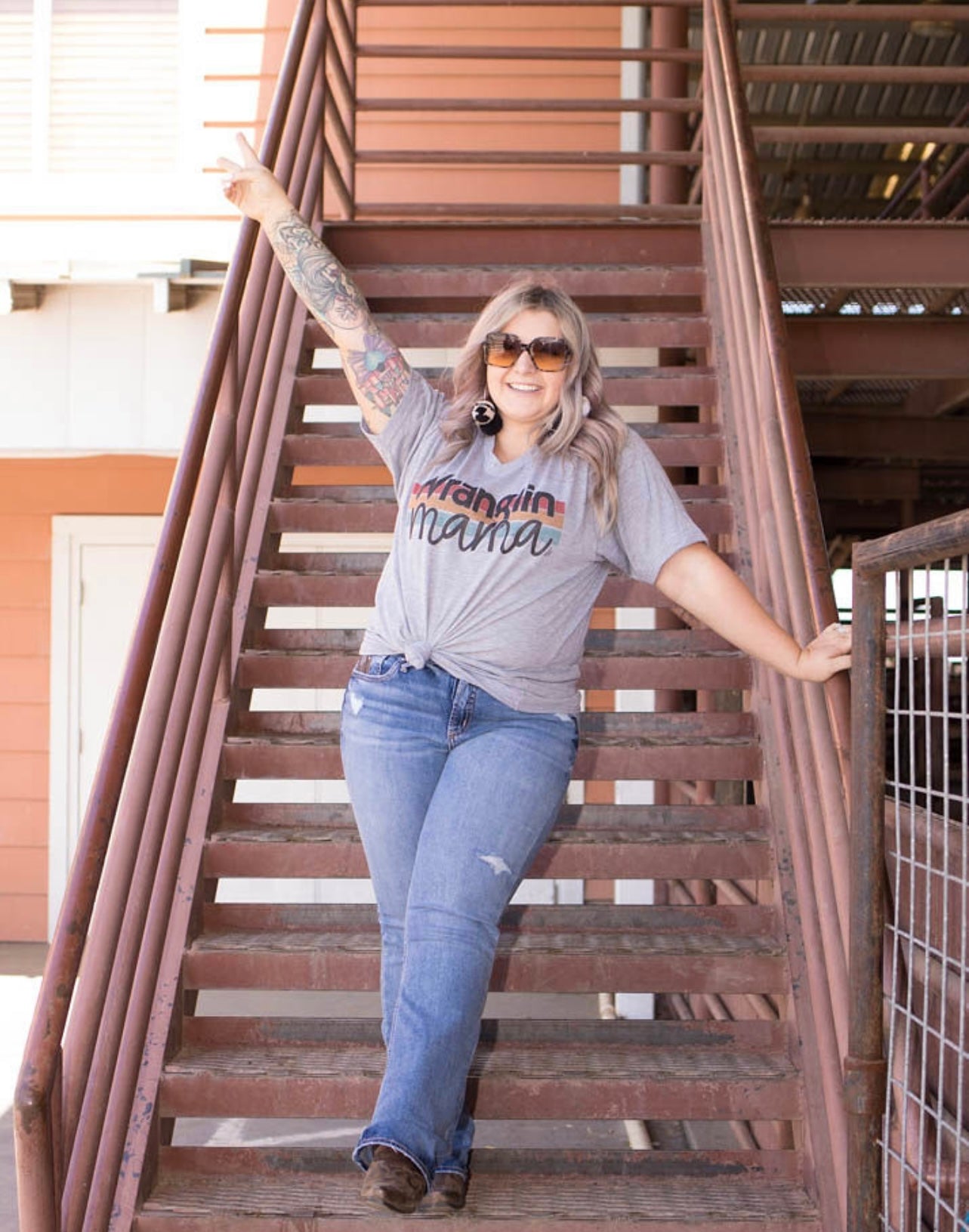 Wranglin’ mama tee