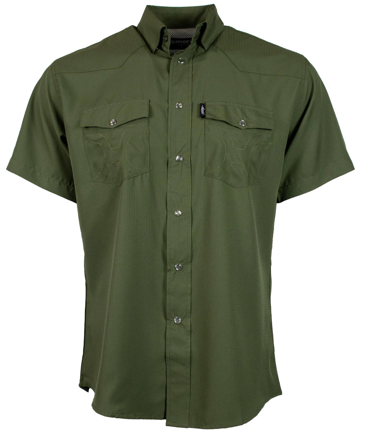 Sol Olive short sleeve pearl snap