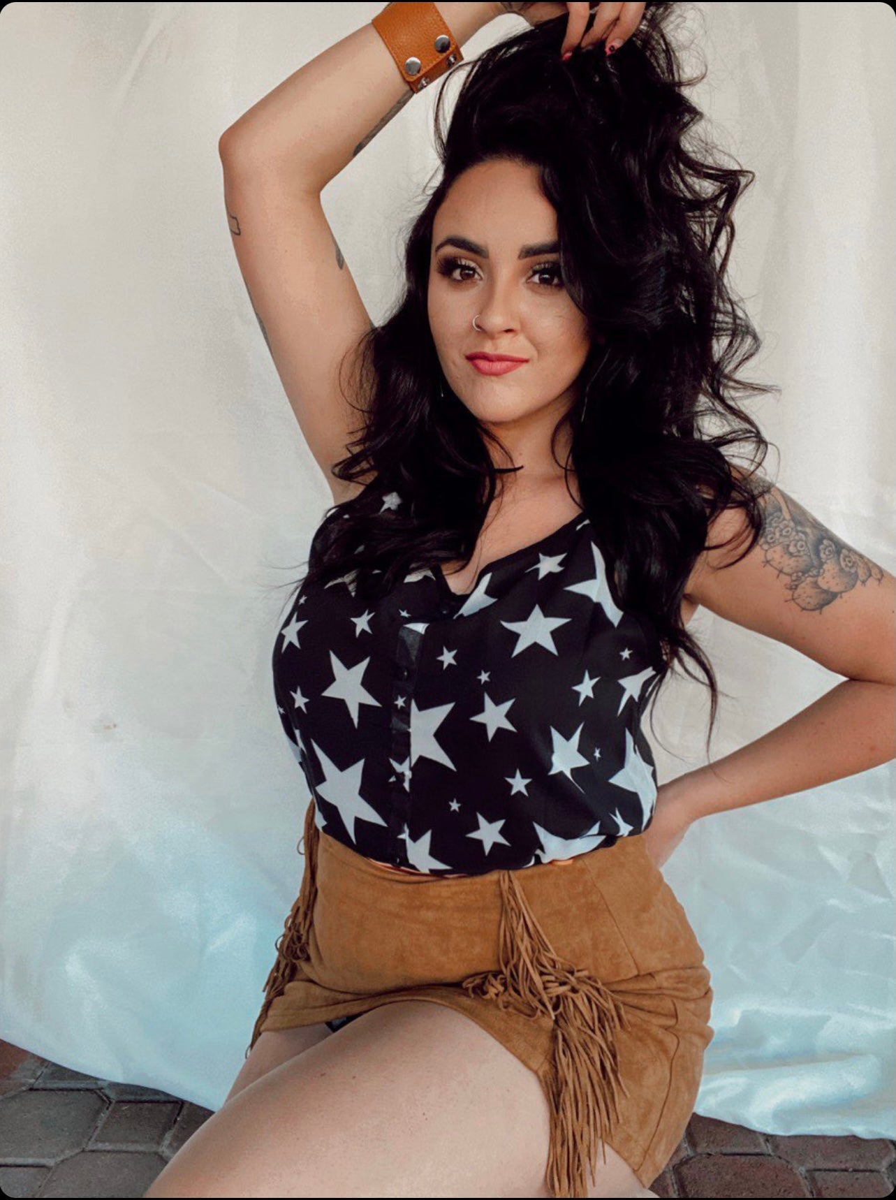 Star spaghetti strap