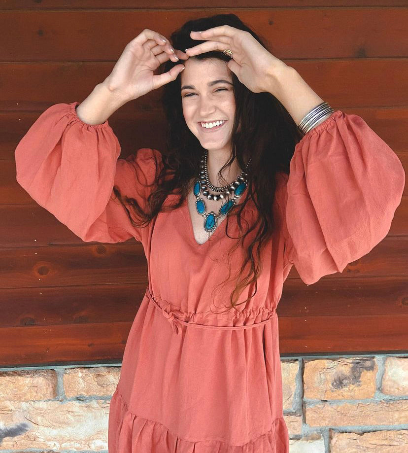 Chelsea dress (Rust)