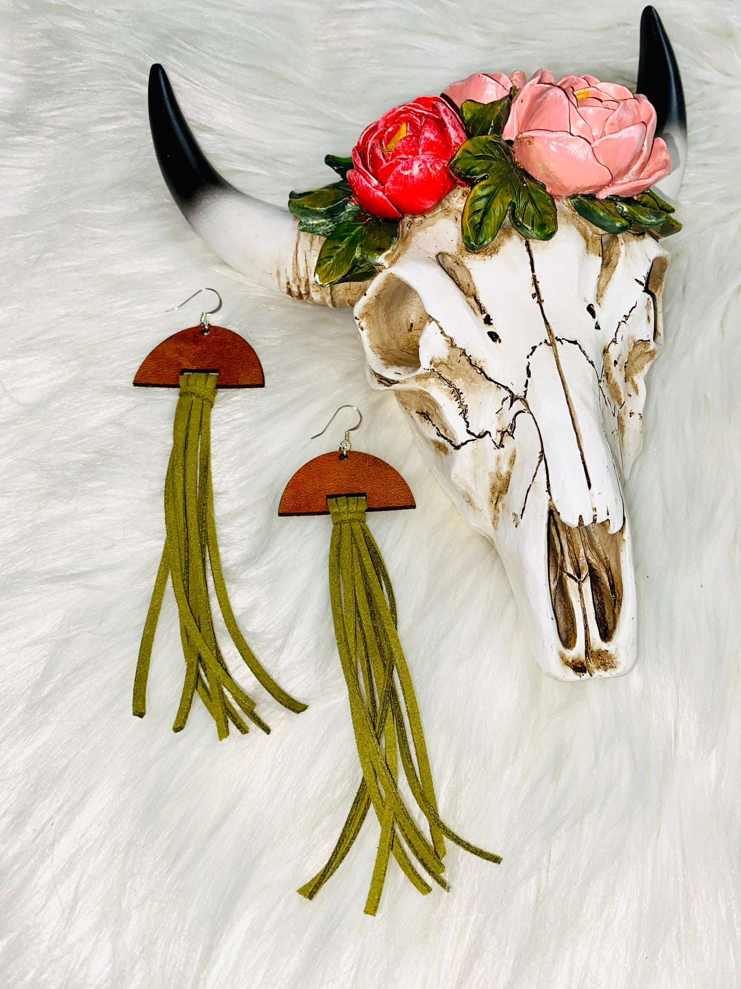 Quarter moon earrings