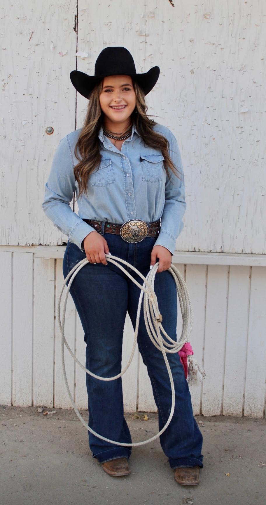 Chambray denim long sleeve