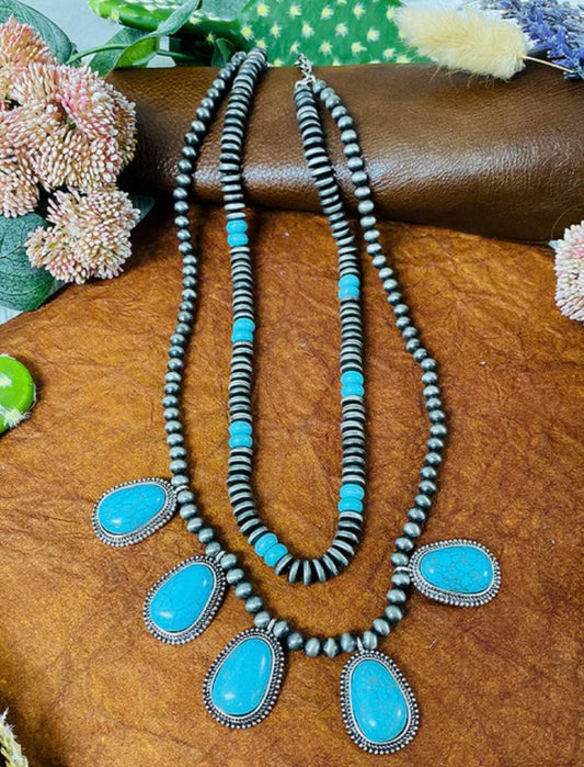 Charmer double strand necklace