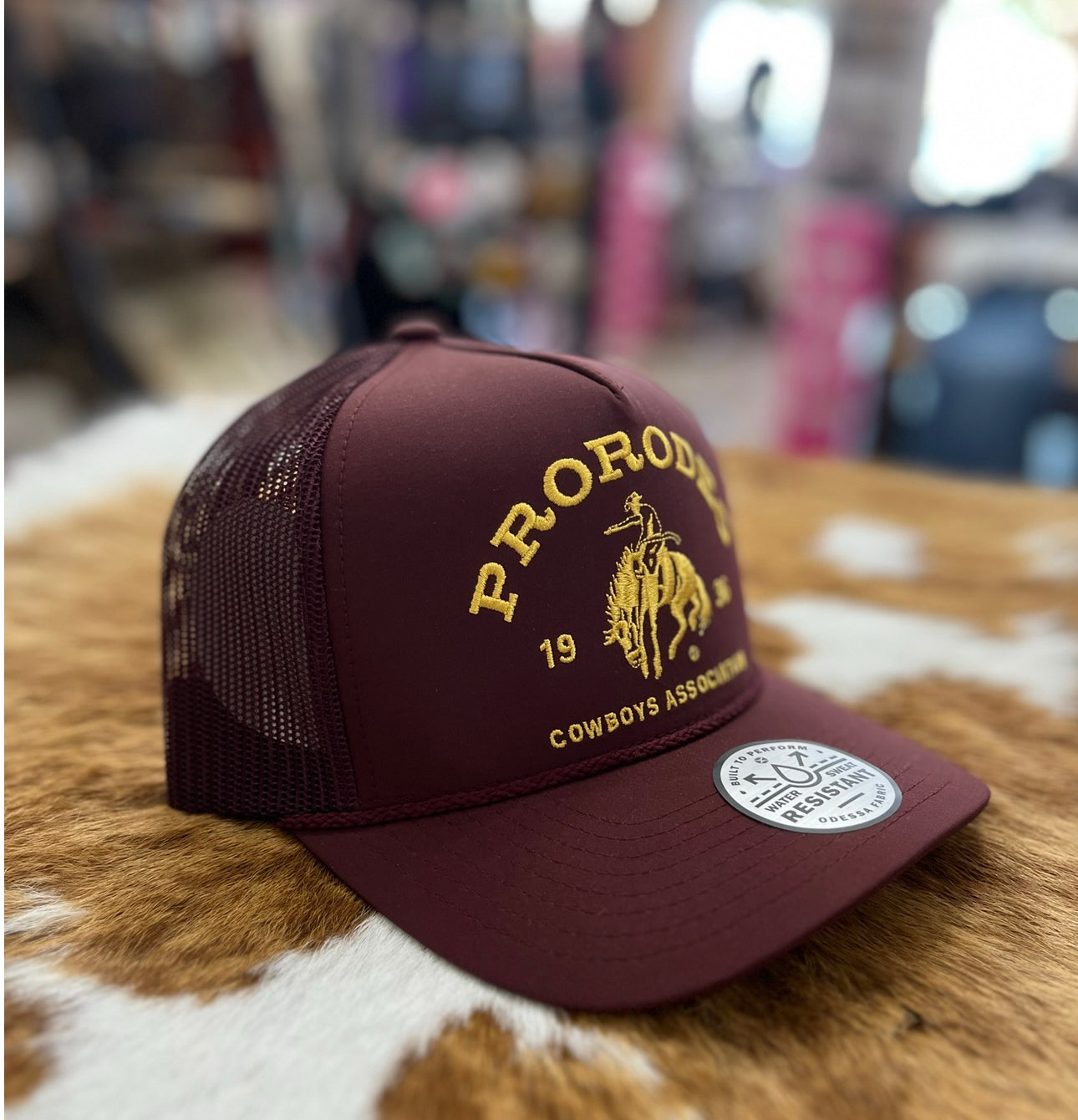 PRCA maroon hooey hat