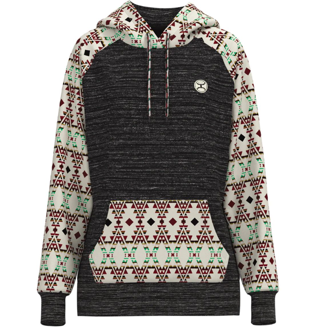 Summit charcoal/aztec hoodie