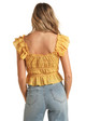 Ruched tank- mustard