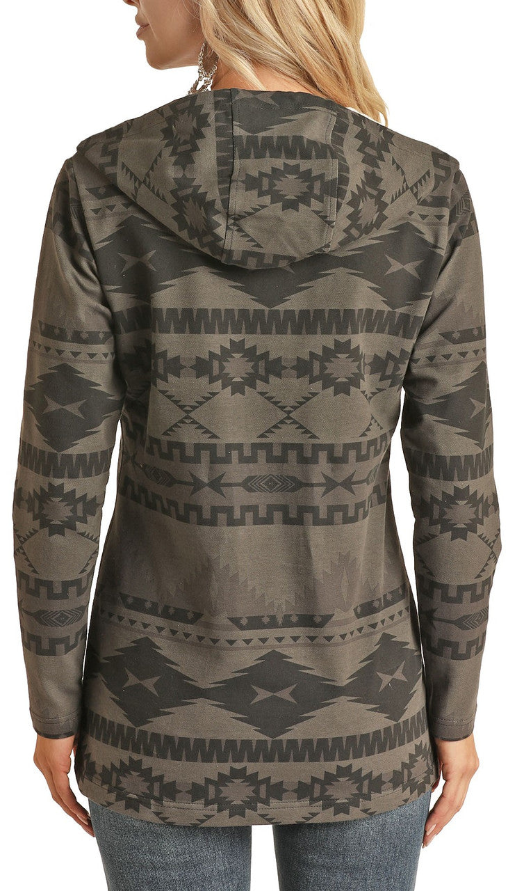 Aztec print hoodie