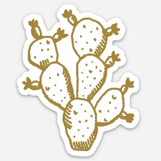 Golden Cactus Sticker