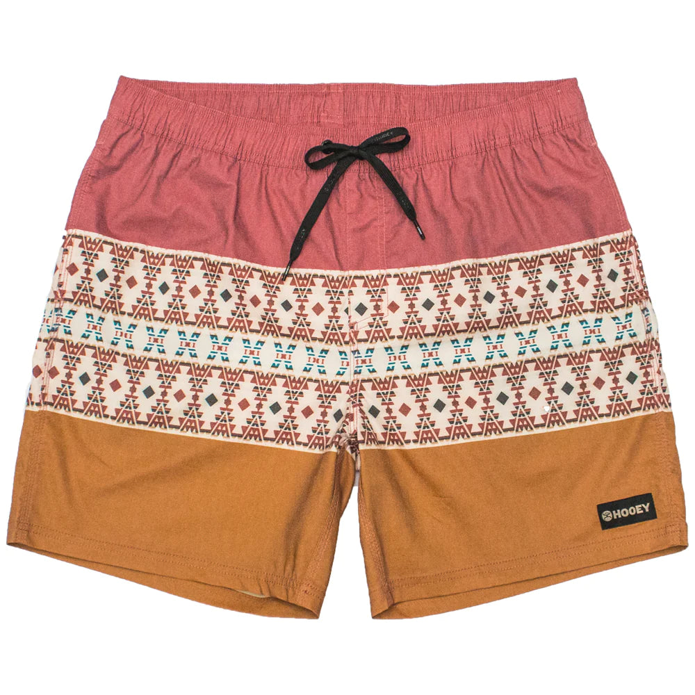 Big wake red/orange swim trunks