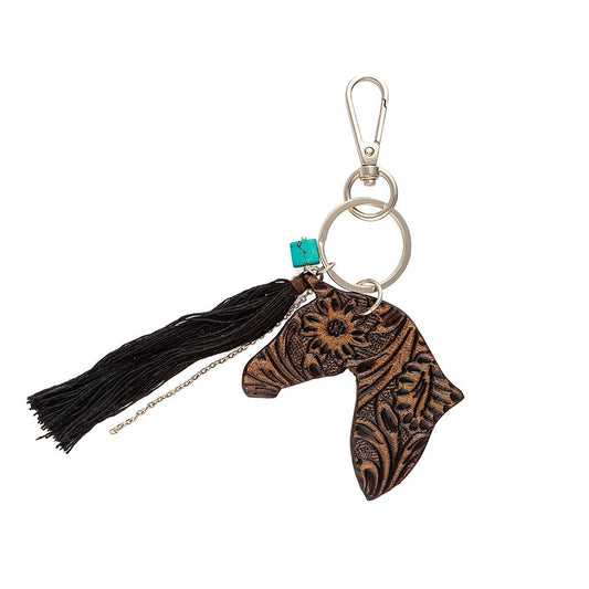 Leather Horse keychain