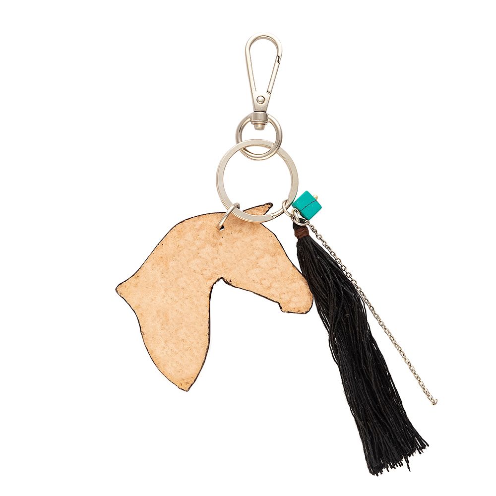 Leather Horse keychain