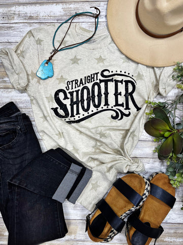 Straight shooter tee