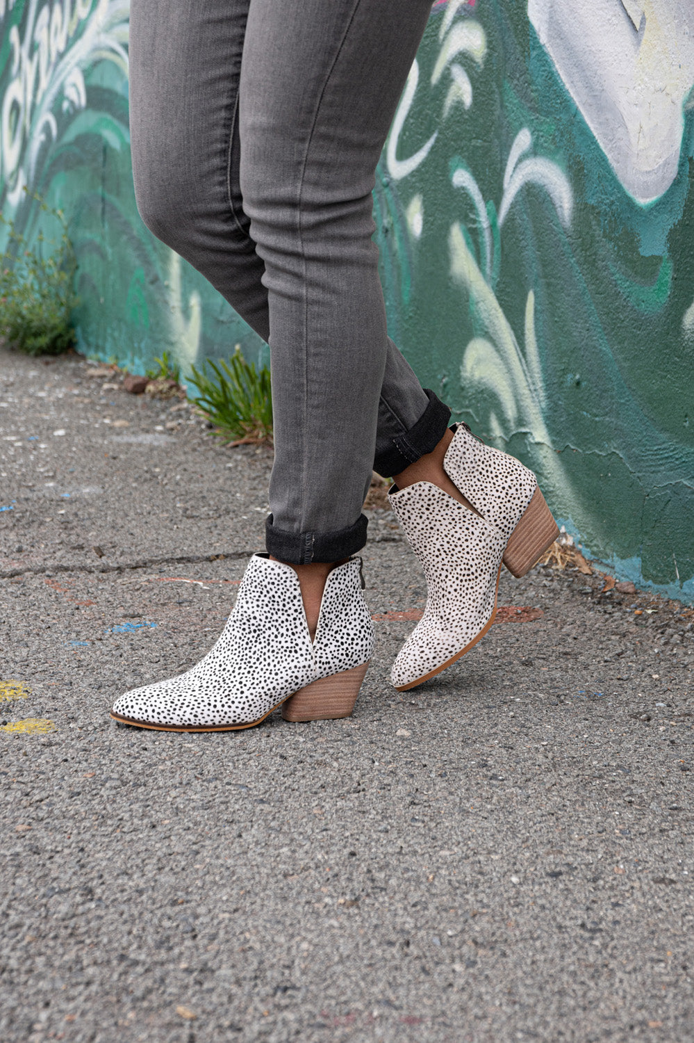 Dotty’s speckled bootie