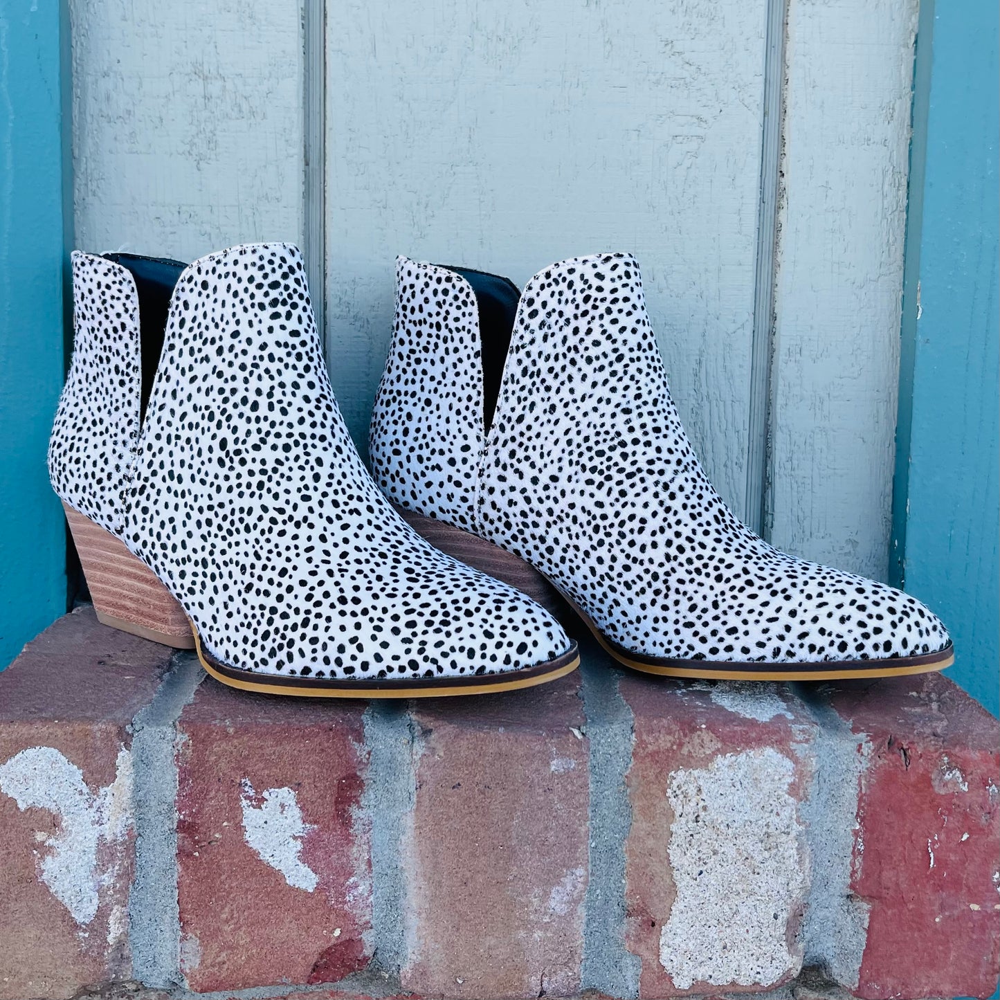 Dotty’s speckled bootie