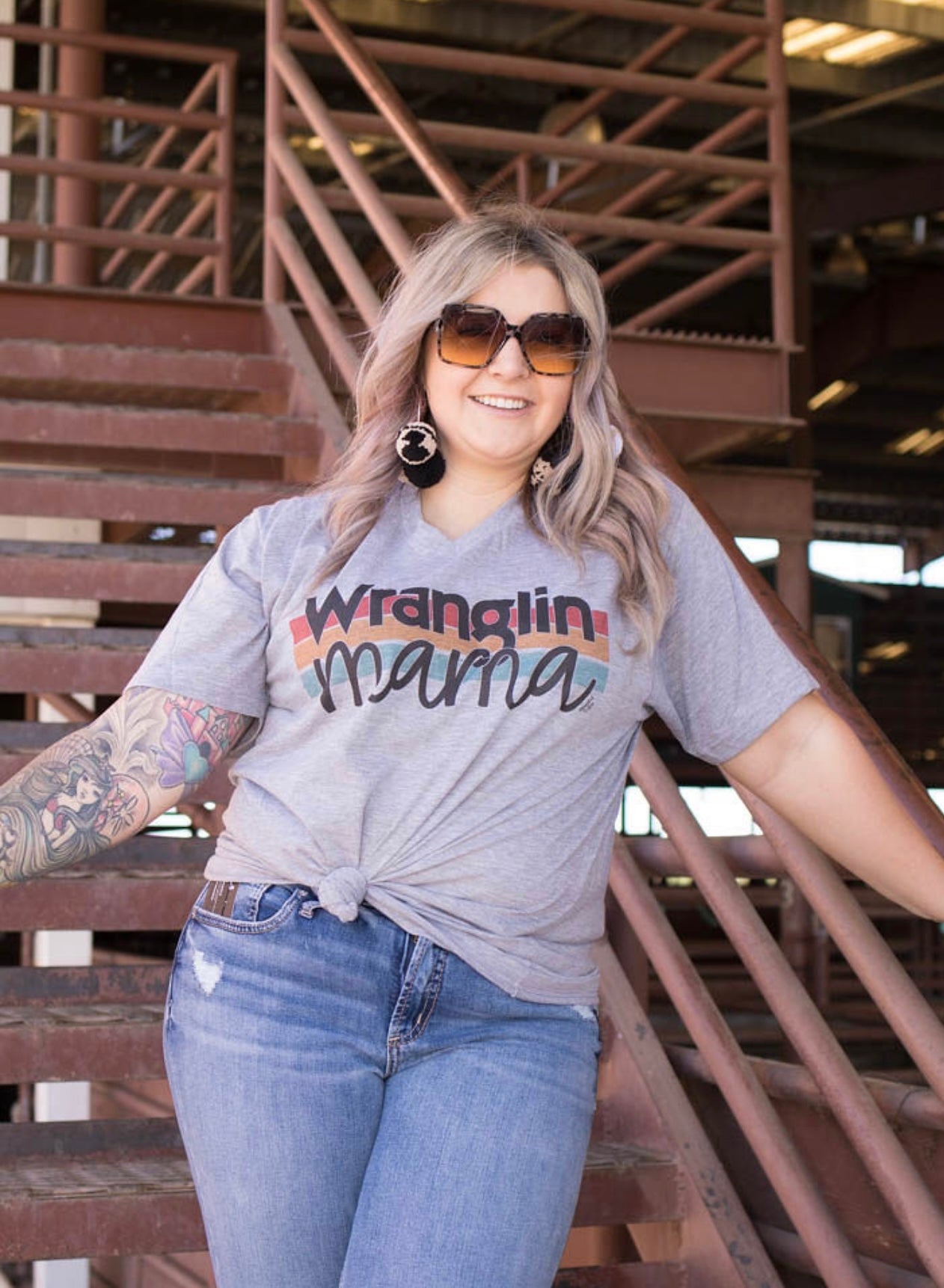 Wranglin’ mama tee