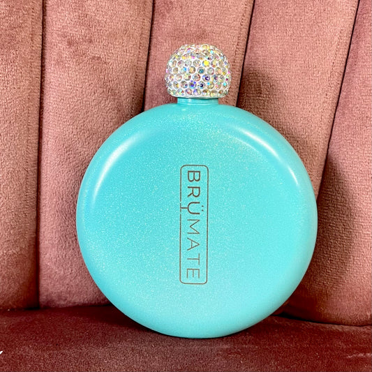 Glitter Flask turquoise