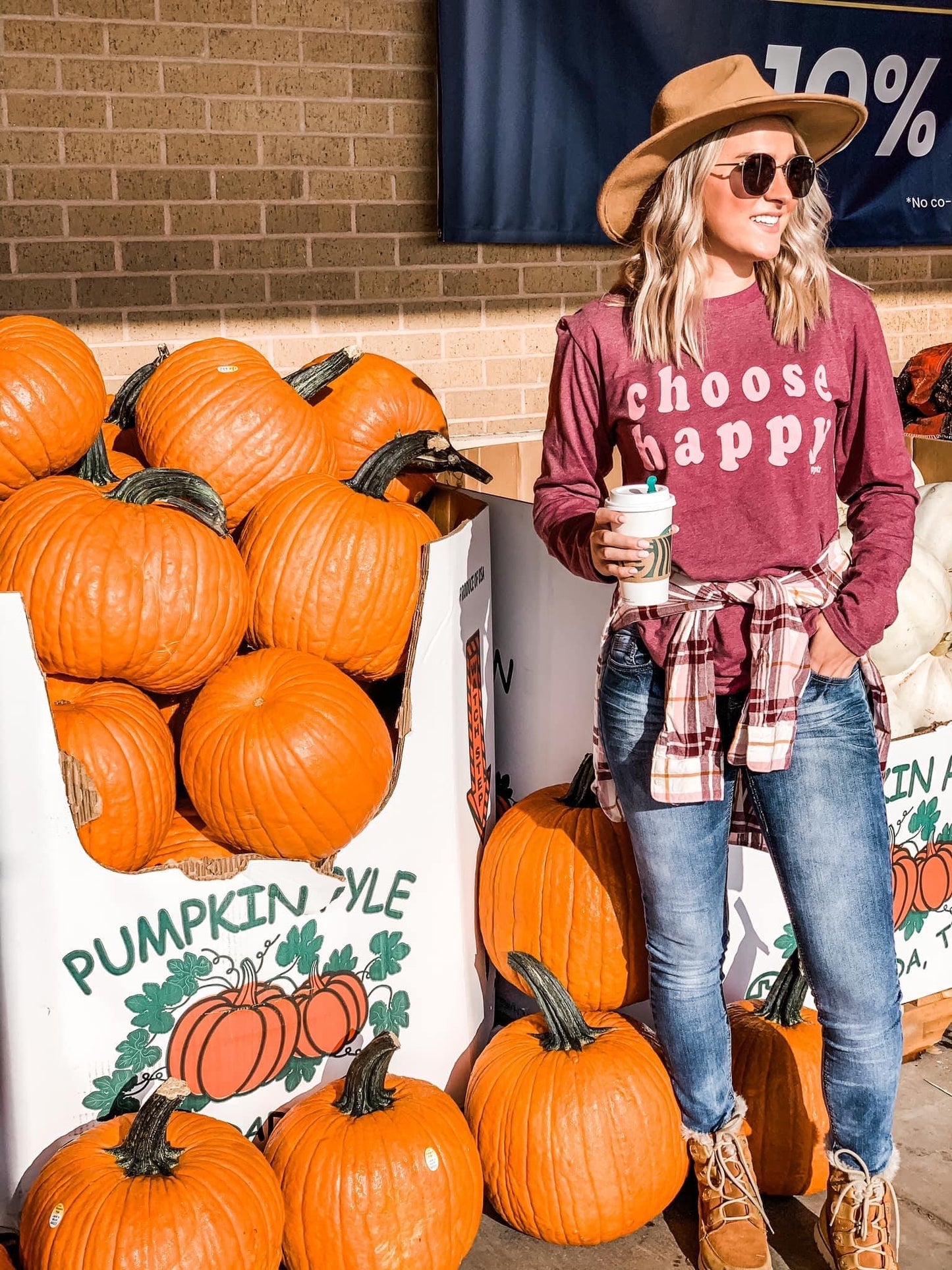 Choose happy long sleeve