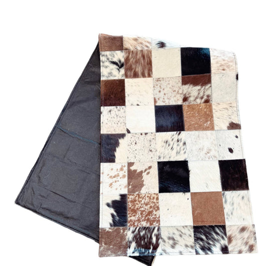 Cowhide table runner