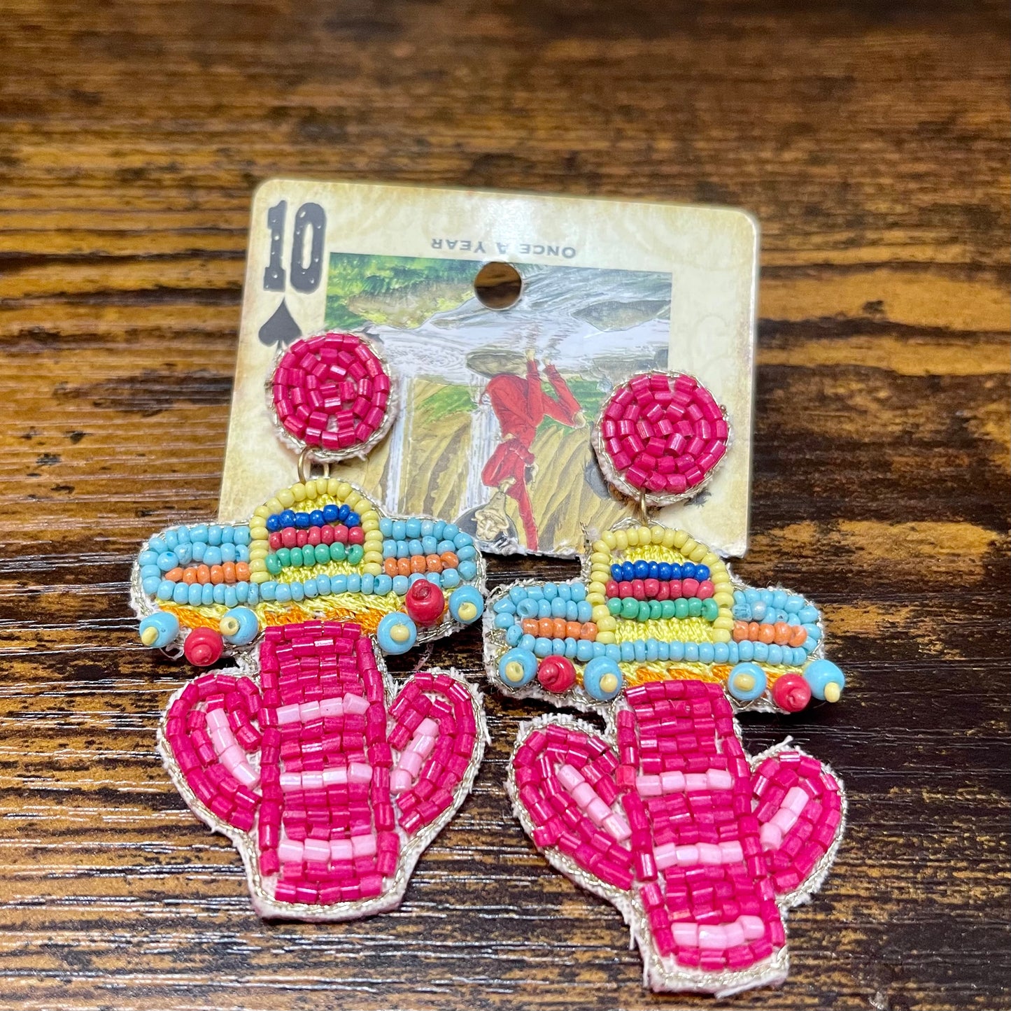 Beaded Cactus earring