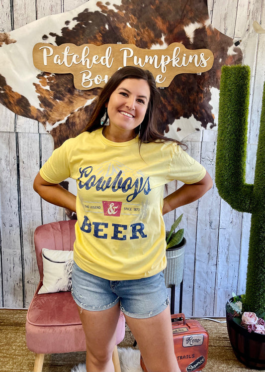 Cowboys & Beer tee