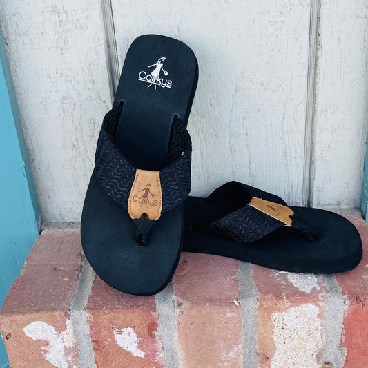 Staple sandal black
