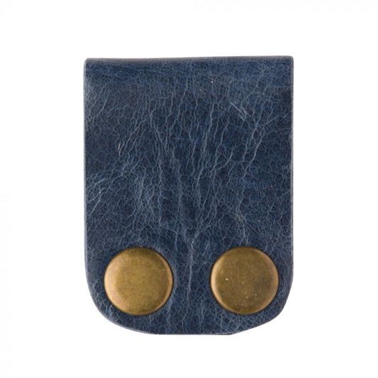 Blue Leather cable organizer